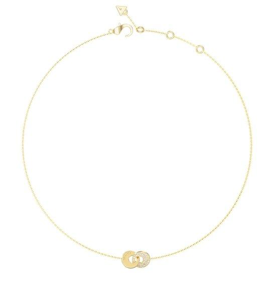 Guess Elegáns aranyozott nyaklánc Blooming Summer JUBN05219JWYGT/U
