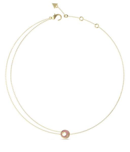 Guess Stílusos aranyozott nyaklánc Blooming Summer JUBN05226JWYGPKT/U