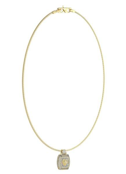 Guess Modern aranyozott nyaklánc Lion King JUMN05001JWYGT/U