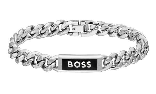 Hugo Boss Férfi acél karkötő Kassy Emblem 1580679 19 cm
