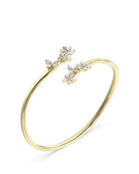 Guess Tömör aranyozott karkötő cirkónium kövekkel Lily JUBB05103JWYG 5,5
cm