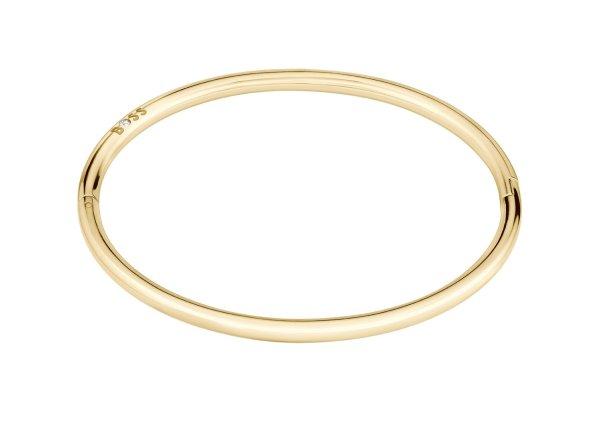 Hugo Boss Minimalista merev aranyozott acél karkötő Live 1580686