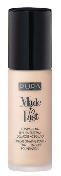 PUPA Milano Hosszan tartó folyékony smink SPF 10 Made To Last (Total Comfort
Foundation) 30 ml 010 Porcelain
