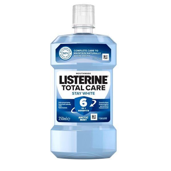 Listerine Szájvíz fehérítő hatással Total Care Stay White 500 ml