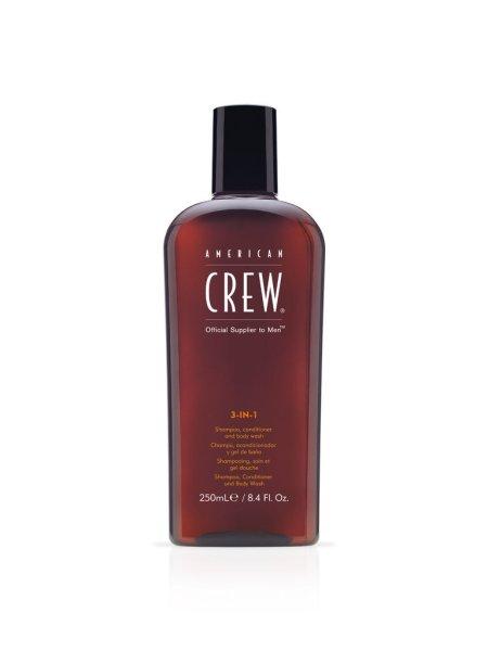 American Crew Többfunkciós termék hajra és testre (3-in-1 Shampoo,
Conditioner And Body Wash) 1000 ml
