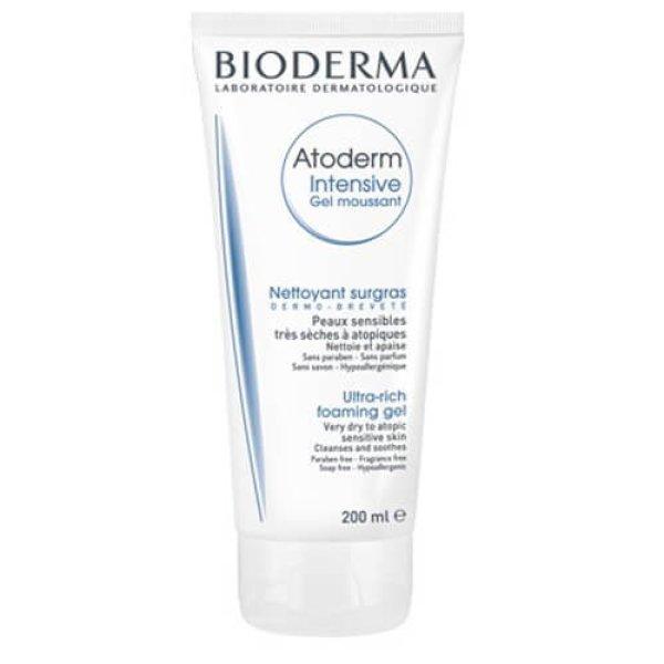 Bioderma Tusfürdő a mindennapi nyugtató és tisztító ápoláshoz Atoderm
(Intensive Gel Moussant Ultra Rich) 200 ml