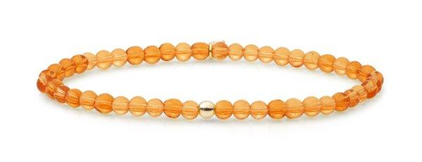 Sparkling Jewels Gyöngy karkötő citrin ásvánnyal SBG-GEM38-ADD-4MM