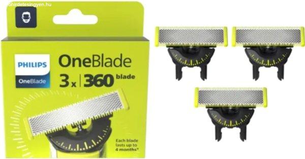 Philips Cserepengék az egész testre OneBlade 360 QP430/50 3 db
