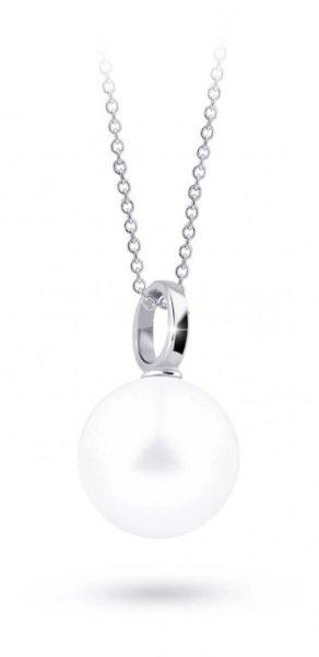 Cutie Jewellery Elegáns fehér arany medál igazgyönggyel Z3029-40-C4-X-2