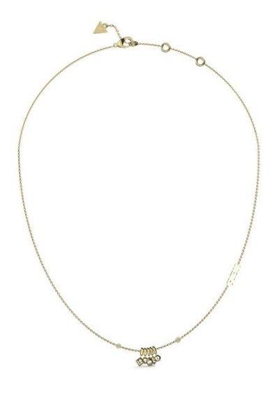 Guess Stílusos aranyozott nyaklánc medálokkal Tiny Dancer JUBN04646JWYGT/U