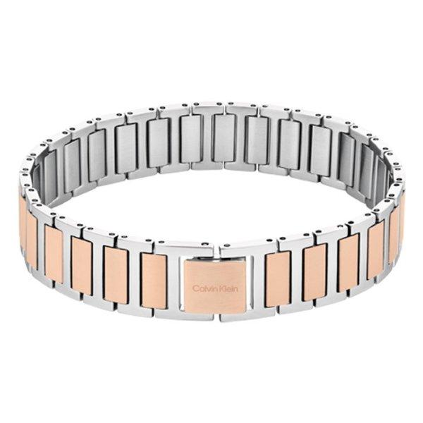 Calvin Klein Jellegzetes acél karkötő férfiaknak Structured Links 35100048