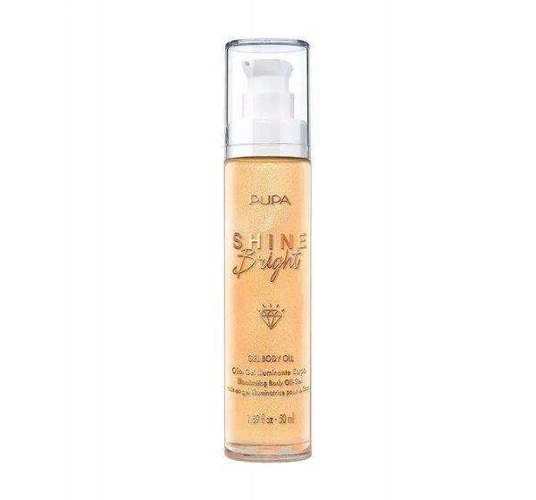 PUPA Milano Fényesítő testápoló zselés olaj Shine Bright (Gel Body Oil) 50
ml