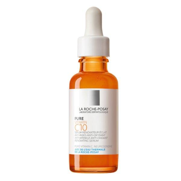 La Roche Posay Antioxidáns megújító ránctalanító szérum Vitamin C10
(Anti-wrinkle Anti-oxidant Renovating Serum) 30 ml