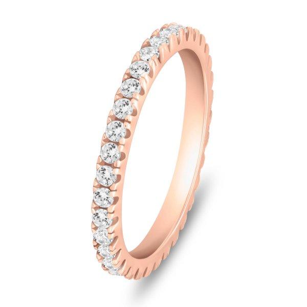 Brilio Silver Bájos ezüst gyűrű cirkónium kövekkel RI085R 52 mm