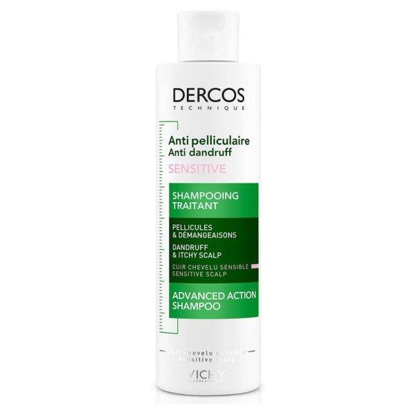 Vichy Szulfát-mentes korpásodás elleni sampon érzékeny bőrre Dercos
(Anti-Dandruff Sensitive Treatment Shampoo) 200 ml