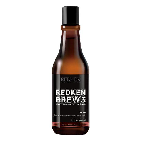 Redken Sampon 3 az 1- ben Brews (3-In-1 Shampoo, Conditioner and Body Wash) 300
ml