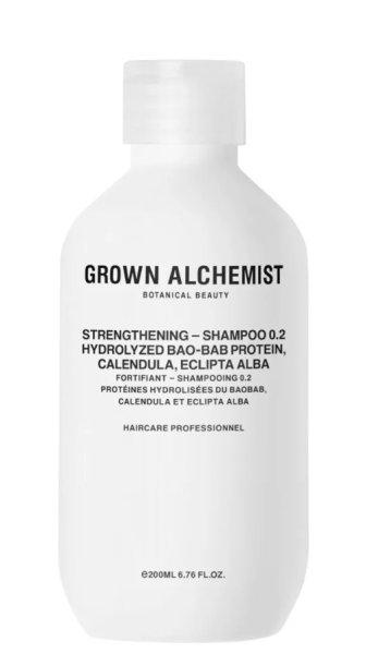Grown Alchemist Hydrolyzed Bao-Bab Protein, Calendula, Eclipta Alba
(Strengthening Shampoo) hajerősítő sampon 200 ml