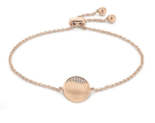 Calvin Klein Bámulatos bronz karkötő kristályokkal 35000136