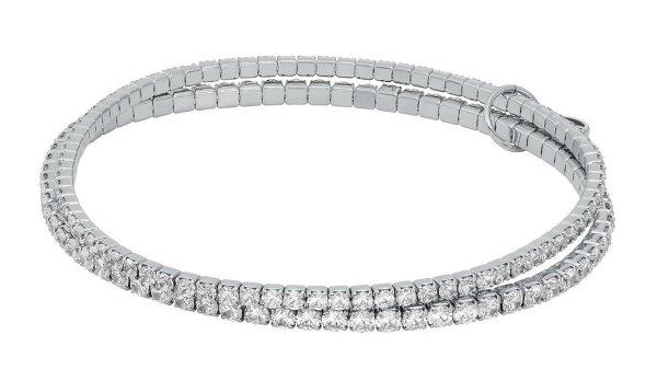 Michael Kors Dupla karkötő cirkónium kövekkel Brilliance Kors MKJ8359CZ040