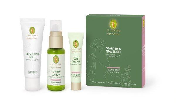 Primavera Ajándékkészlet érett bőrre Glowing Age (Starter & Travel Set)