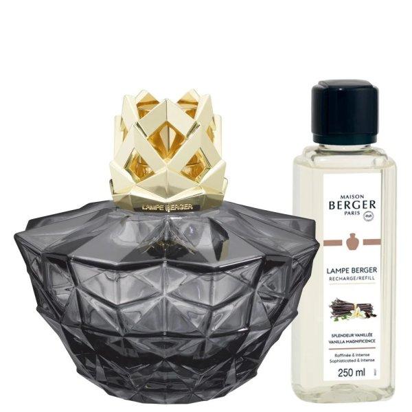 Maison Berger Paris Kali fekete katalitikus lámpa ajándékkészlet +
utántöltő Vanilla Magnificence 250 ml