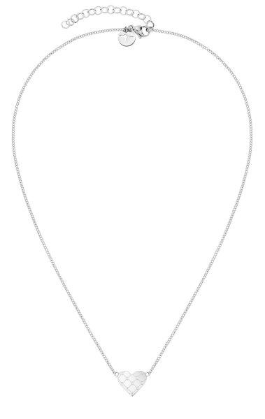 Tamaris Romantikus acél nyaklánc Logomania Heart TJ-0525-N-45