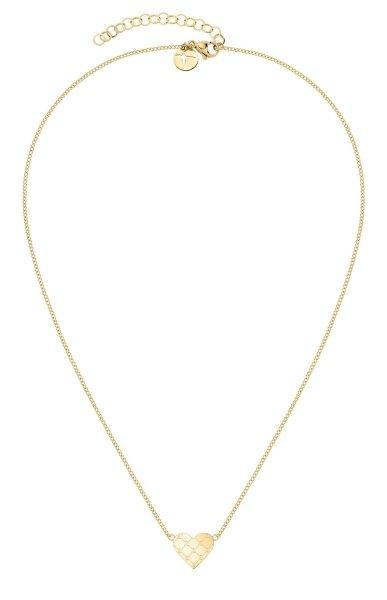 Tamaris Romantikus aranyozott nyaklánc Logomania Heart TJ-0526-N-45