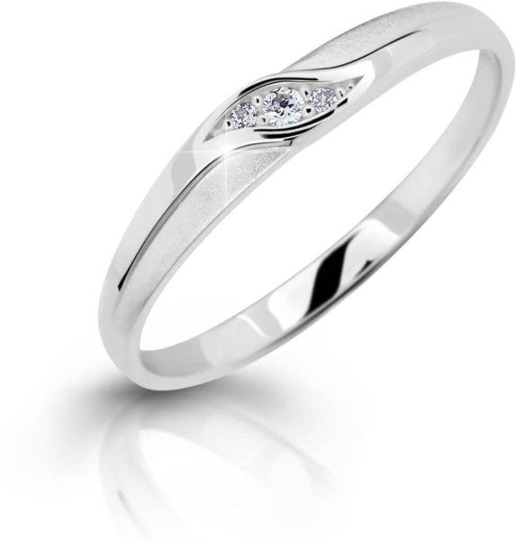 Cutie Diamonds Elegánsfehér arany gyűrű gyémántokkal DZ6815-2844-00-X-2 58
mm
