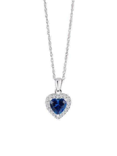 Preciosa Gyengéd ezüst nyaklánc szívvel Velvet Heart 5370 68