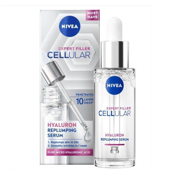 Nivea Bőrfeltöltő szérum Cellular Expert Filler (Hyaluron Replumping Serum)
30 ml