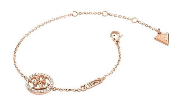 Guess Bájos bronz karkötő Life In 4G JUBB02137JWRG 16-20 cm - L