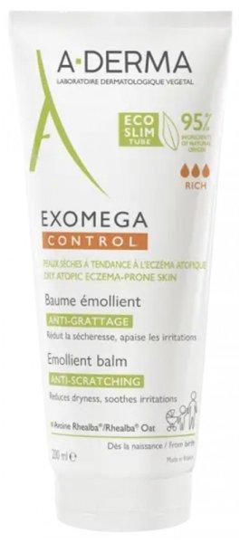 A-DERMA Bőrpuhító balzsam száraz, atópiás ekcémára hajlamos bőrre
Exomega Control (Emollient Balsam) 200 ml