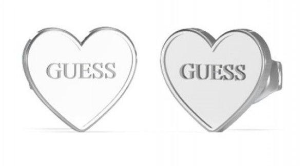 Guess Bájos acél fülbevaló Szív JUBE02171JWRHT/U