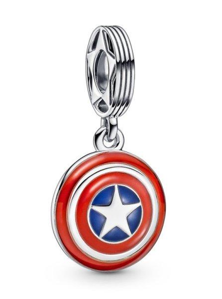 Pandora Ezüst medál Amerika kapitány pajzsa Marvel 790780C01