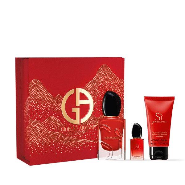 Giorgio Armani Sì Passione - EDP 50 ml + testápoló tej 50 ml + EDP 7 ml
