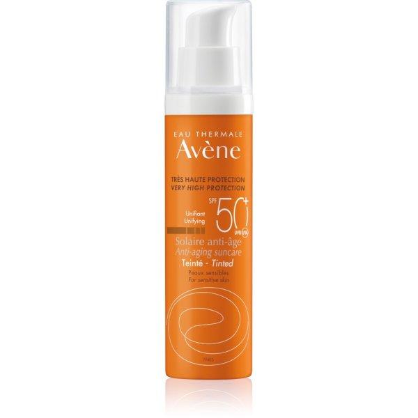 Avène Védő arckrém ránctalanító hatással SPF 50+ tónovaný (Anti-Aging
Sun Care) 50 ml