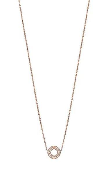 Emporio Armani Bájos bronz nyaklánc cirkónium kövekkel EG3588221