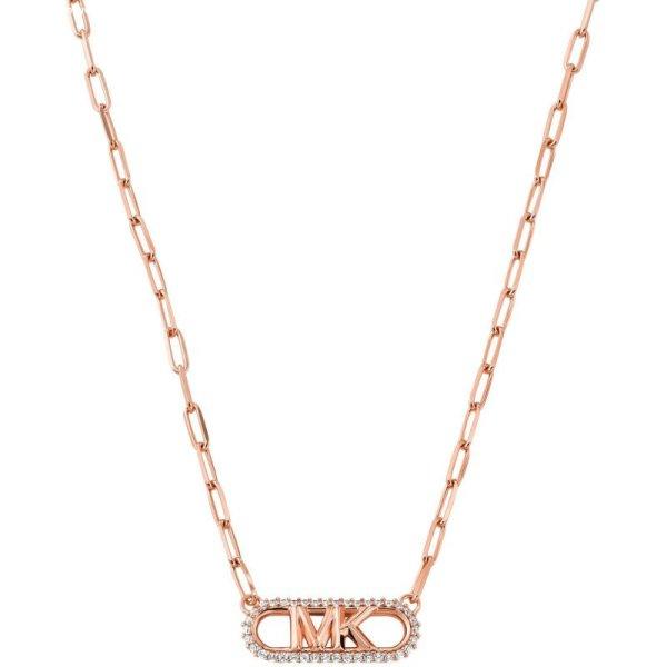 Michael Kors Bájos bronz nyaklánc cirkónium kövekkel MKC1655CZ791