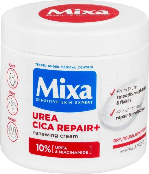 Mixa Regeneráló testápoló nagyon száraz és érdes bőrre Urea Cica Repair+
(Renewing Cream) 400 ml