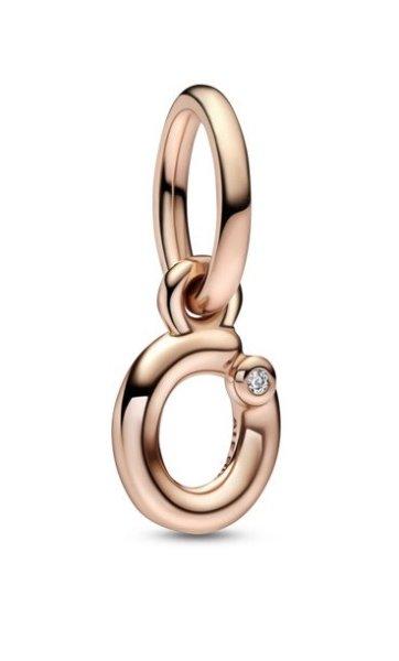 Pandora Bronz medál O betű cirkónium kővel 782468C01