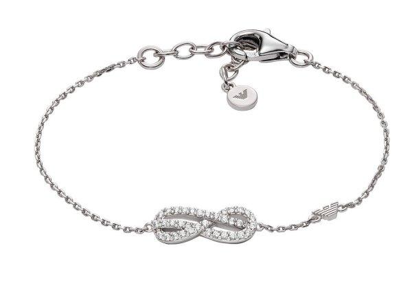 Emporio Armani Ezüst karkötő Végtelen cirkónium kövekkel EG3598040