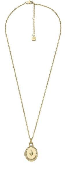 Fossil Aranyozott nyaklánc Medál kristályokkal Sadie Locket JF04735710