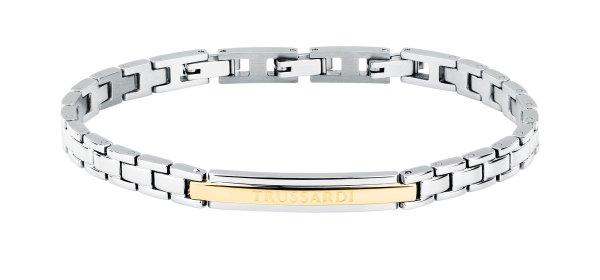 Trussardi Stílusos acél karkötő férfiaknak T-Steel TJAXV23
