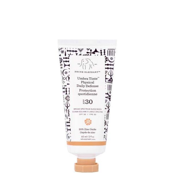 Drunk Elephant Színezett fényvédő krém SPF 30 Umbra Tinte (Physical Daily
Defense) 60 ml