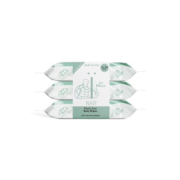 NAÏF Nedves törlőkendő gyerekeknek és csecsemőknek Baby & Kids (Water
Wipes) 3 x 54 db