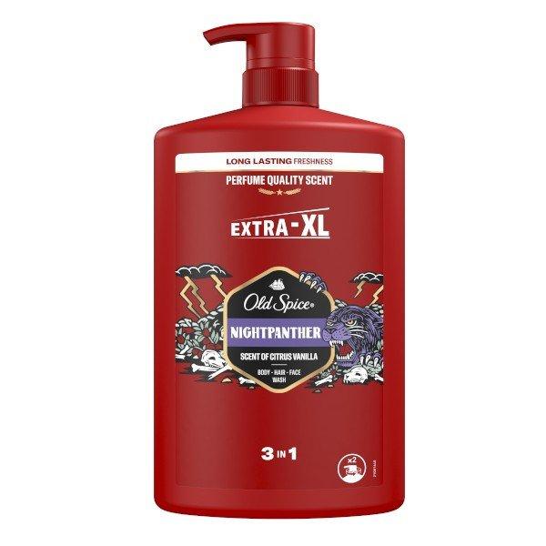 Old Spice Tusfürdő férfiaknak NightPanther (Body-Hair-Face Wash) 400 ml