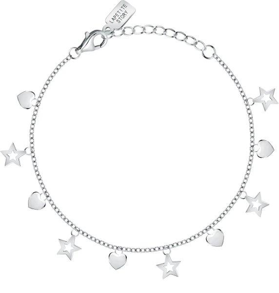 La Petite Story Játékos ezüst karkötő medálokkal Silver LPS05AWV14