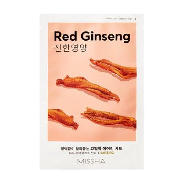 Missha Tápláló szövet arcmaszk Red Ginseng (Airy Fit Sheet Mask) 19 g