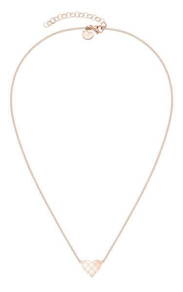 Tamaris Romantikus bronz nyaklánc Logomania Heart TJ-0527-N-45