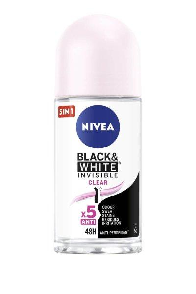 Nivea Golyós izzadásgátló Invisible For Black & White Clear 50 ml